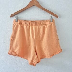 Aerie Neon Orange Sweat Shorts Sz M